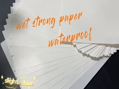 Белая водонепроницаемая, с одной стороны покрытая влажностью бумага для пивной этикетки