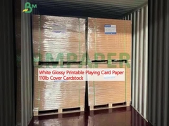 Белая глянцевая печатаемая карточная бумага 110 фунтов