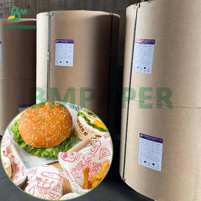 Продовольственная белая бумага для гамбургеров Антижирные Jumbo Rolls Kit 4 Kit 5