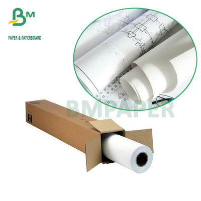 Бумага прокладчика 24" x Rolls 20# скрепления CAD широкого формата без покрытия 150'