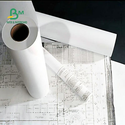 Бумага прокладчика 24" x Rolls 20# скрепления CAD широкого формата без покрытия 150'