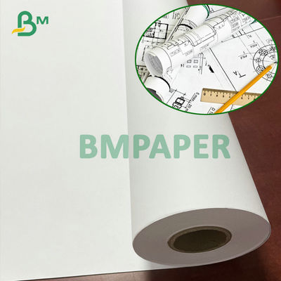 2&quot; крен 24&quot; x 300ft скрепления бумаги 20# CAD ядра белый струйный проектируя