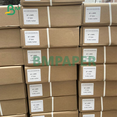 2&quot; крен 24&quot; x 300ft скрепления бумаги 20# CAD ядра белый струйный проектируя