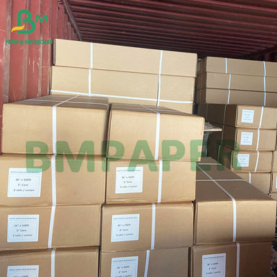 36&quot; x 150' крен прокладчика бумажный 20 Lb Uncoated белой бумаги 2&quot; ядр Rolls