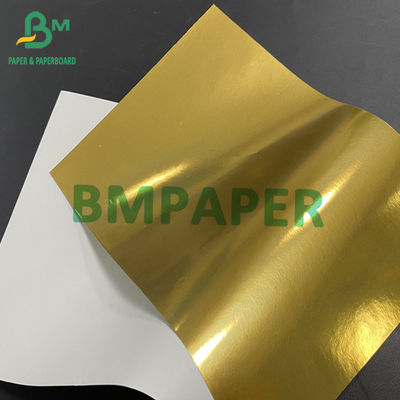 Золотая металлизированная бумага для пивных бутылок Этикетка влажная прочность экологически безопасная легкая бумага