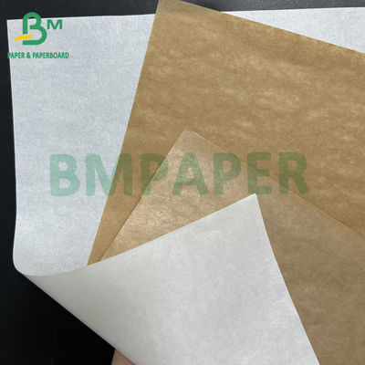 40 gsm + 10 gsm PE Белая неотбеленная коричневая сахарная упаковочная бумага мясная бумажная рулонка