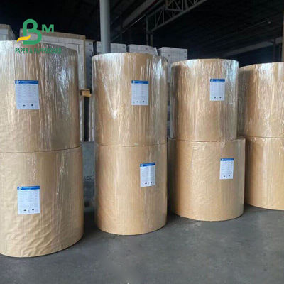 Водонепроницаемая 250 гм + 15 гм PE покрытый Kraft Paper Roll для одноразовых чашек 770 мм
