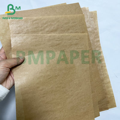 Перерабатываемая 40 г высококачественная односторонняя глянцевая коричневая бумажная оболочка для kraft-пакетов