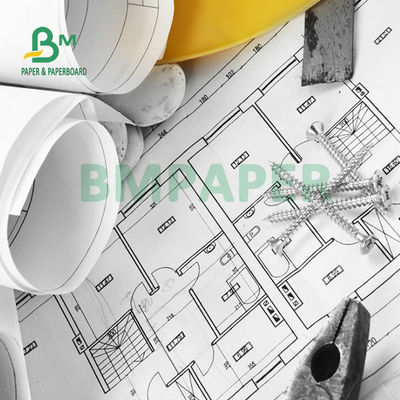 Широкоформатная бумага для чернила 20 фунтов непокрытая CAD-бумага