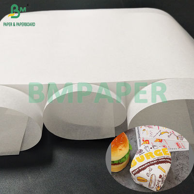 40 гм белая жиростойкая бумага для гамбургеров Kit3 Kit7 30×30 см