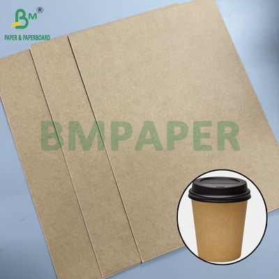 Kraft Board 320g + 20g PE натуральная коричневая бумага для пищевых чашек 32&quot; катушки 3&quot; ядро 32 1 метр внешний диаметр