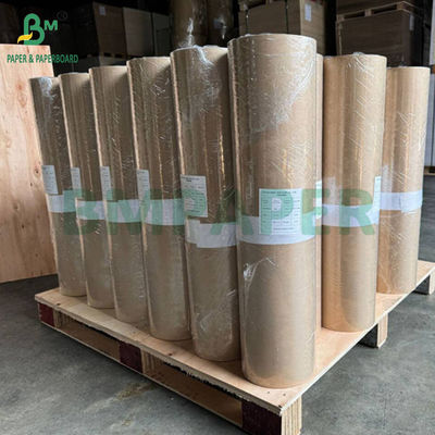 60 грамм 30 дюймов ширина 1 сторона MG Чистая коричневая ребра Kraft Paper для упаковки