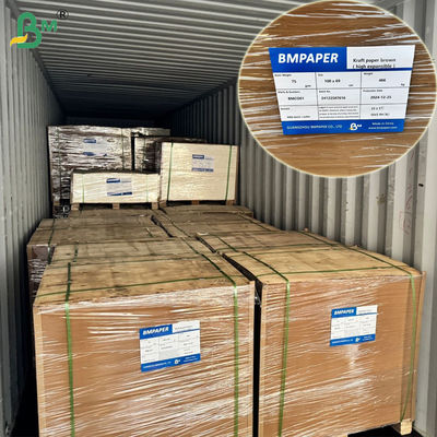 75 г/м² 80 г/м² Мешочная бурая крафт-бумага для цементных мешков 65 x 100 см, тянущаяся