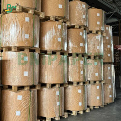 40 г/м² чистобелая мелованная крафт-бумага с односторонним глянцем в рулоне