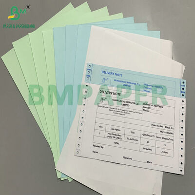 Бескислотная бумага NCR 8,5" x 11" Белая/Канареечная/Розовая Идеально подходит для счетов и квитанций