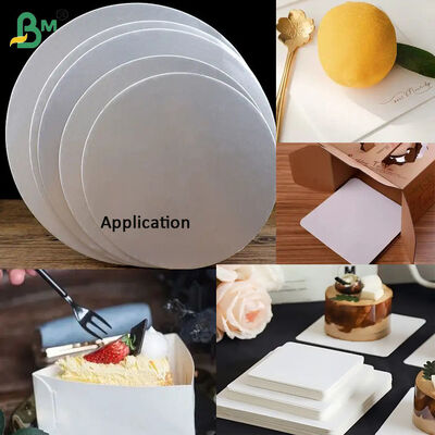 270gsm Grease Resistant Cardboard For Cake Boards Rounds, Food Safe Plate Paper