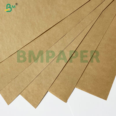 70-85g 100% Virgin Wood Pulp Kraft  Brown Tear Resistance Flour / Cement Packaging Paper 
