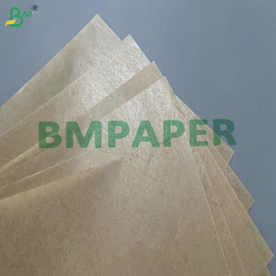 Oil Resistant 45gsm + 6g 8g 10g PE Brown Kraft Paper Roll for Cutlery Wrapping