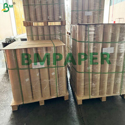 Коричневая маскировочная бумага в рулоне 18" 450 мм x 180 м 50 г/м² для покраски автомобилей